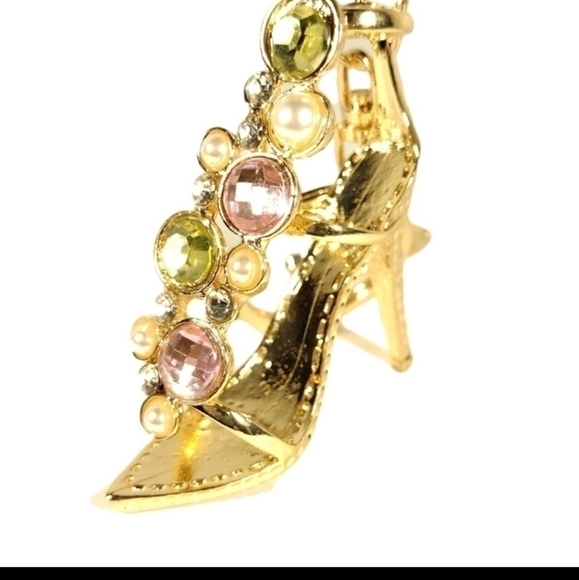 Stiletto Crystal & Pearl Keychain NWOT - Picture 3 of 3